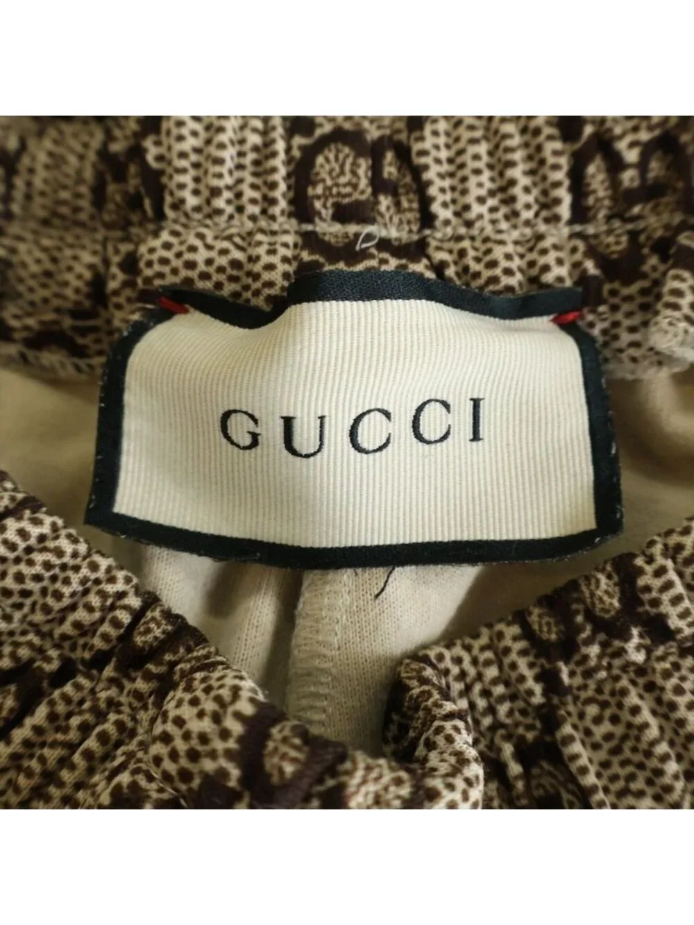 Gucci GG Sherry Line Side Jogger Track Long Pants Beige